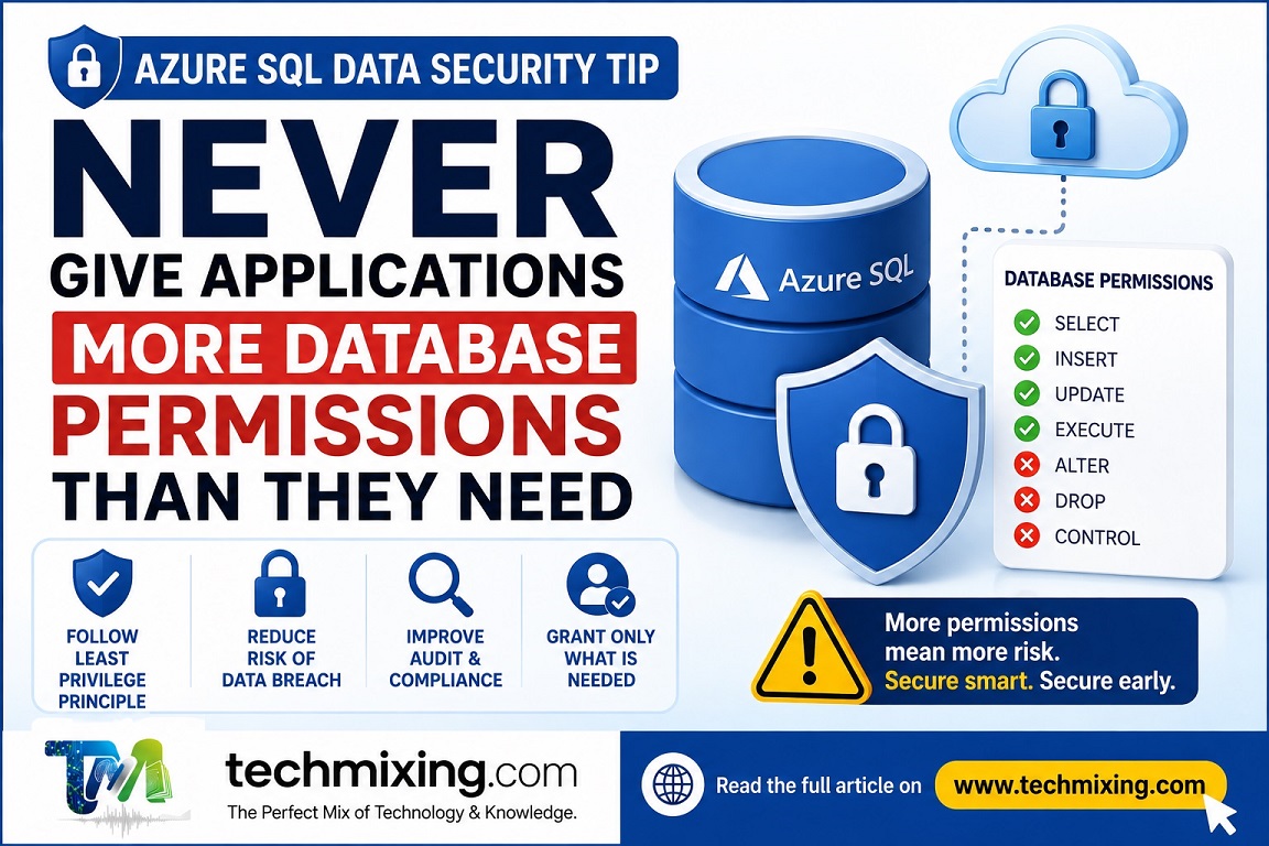 Azure SQL Data Security Tip: Never Give Applications More Database ...