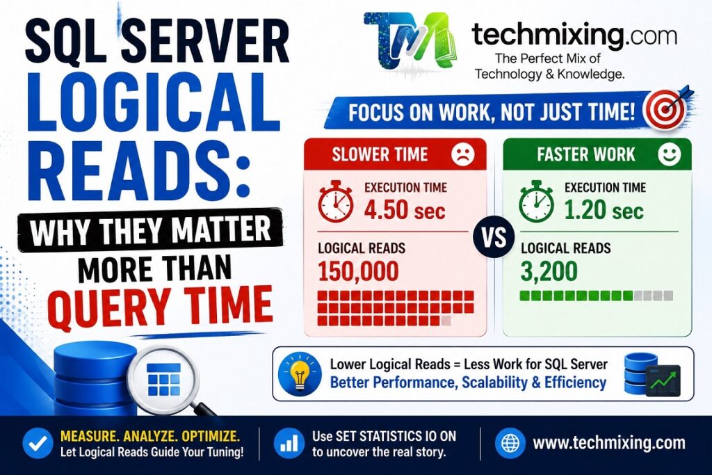 Sql Server Performance Tuning SQL Server Logical Reads: Why They Matter More Than Query Time ...